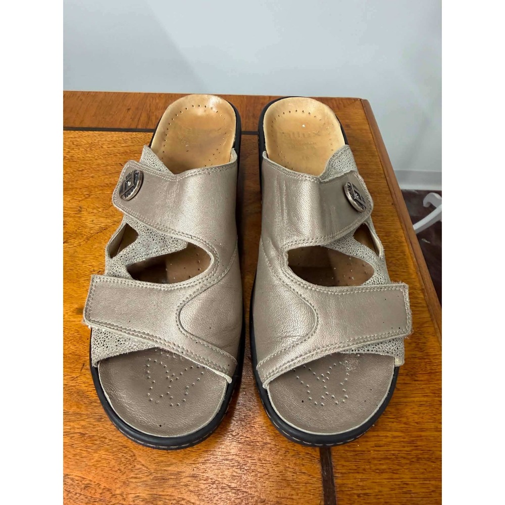 Hallux by Fidelio Galant F 1/2 Metallic Leather Comfort Sandals EU 40 US 9-9.5